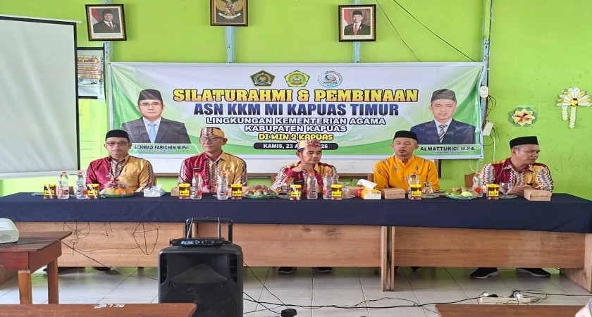Silaturrahmi dan Pembinaan ASN KKM MI Kapuas Timur oleh Kepala Kantor Kemenag Kabupaten Kapuas
