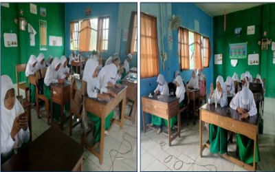 Pelaksanaan PTS Kelas 6 Berbasis Android di MIN 2 Kapuas
