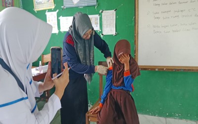 Pelaksanaan Imunisasi HPV di MIN 2 Kapuas